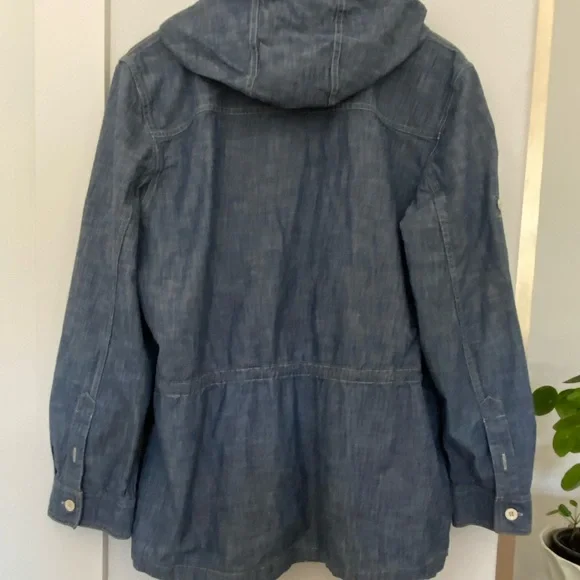 Lauren Ralph Lauren Longsleeve Cotton Denim Hooded Jacket XL - Picture 3 of 8
